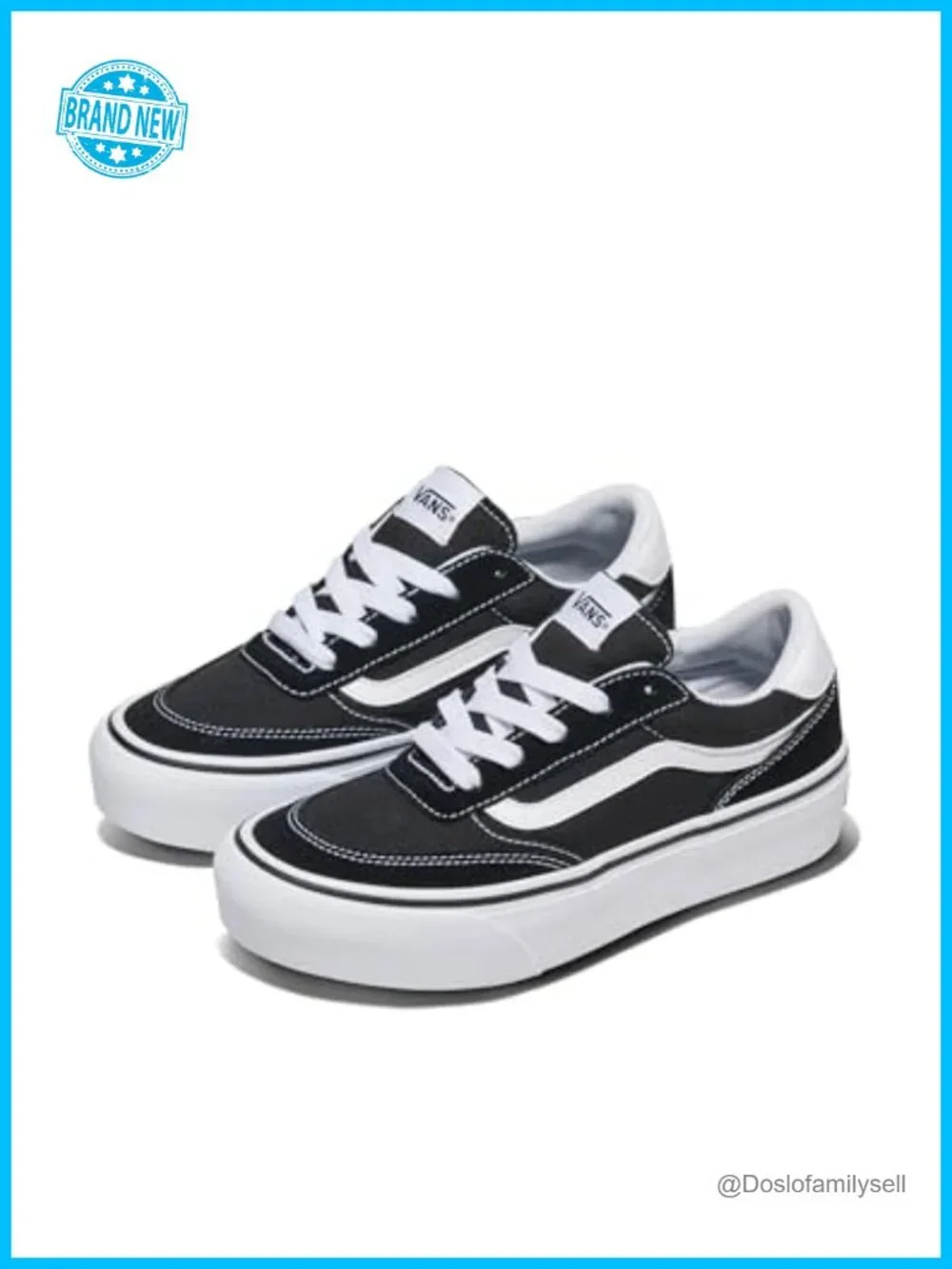 Vans Brooklyn Ls Platform Low-Top Sneakers Suede Canvas Women's